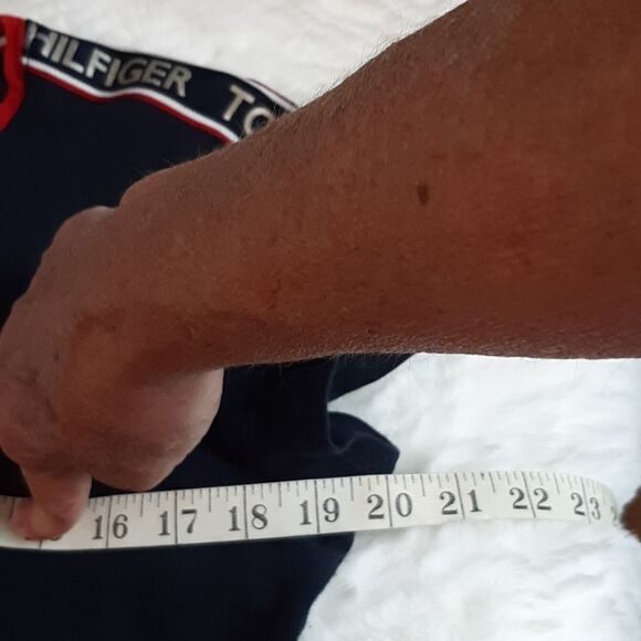 Tommy‎ Hilfiger Short Sleeve Tshirt Blue Shoulders Logo  Dress  M - Picture 10 of 10